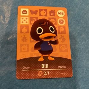 Genuine ACNH amiibo Bill